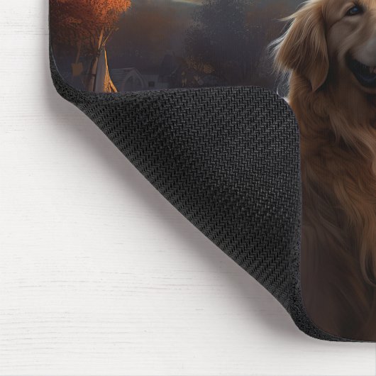Golden Retriever Halloween Beängstigend Mousepad (Ecke)