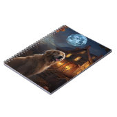 Golden Retriever Halloween Beängstigend Notizblock (Linke Seite)