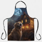 Golden Retriever Halloween Beängstigend Schürze (Vorderseite)