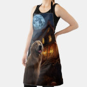 Golden Retriever Halloween Beängstigend Schürze (InSitu)