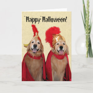 Golden Retriever Halloween Centurion Karte