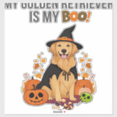 Golden Retriever Halloween Dog My Golden Retrieve Aufkleber (Blatt)