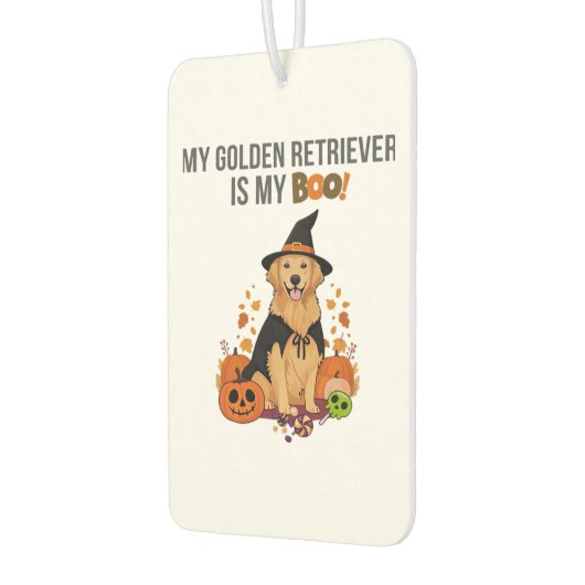 Golden Retriever Halloween Dog My Golden Retrieve Autolufterfrischer (Links)