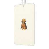 Golden Retriever Halloween Dog with Pumpkin Candy Autolufterfrischer (Links)