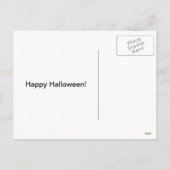 Golden Retriever Halloween Feiertagspostkarte (Rückseite)