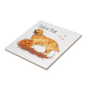 Golden Retriever Halloween Fliese (Seite)