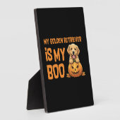 Golden Retriever Halloween Fotoplatte (Seite)