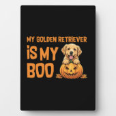 Golden Retriever Halloween Fotoplatte (Vorderseite)