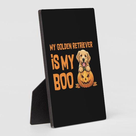 Golden Retriever Halloween Fotoplatte (Seite)