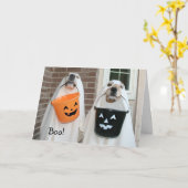 Golden Retriever Halloween Ghosts Karte (Gelbe Blume)