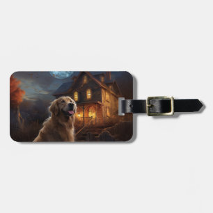 Golden Retriever Halloween Gruselig Gepäckanhänger