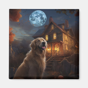 Golden Retriever Halloween Gruselig Magnet