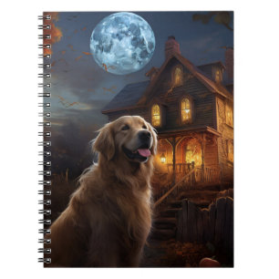 Golden Retriever Halloween Gruselig Notizblock