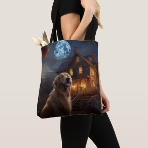 Golden Retriever Halloween Gruselig Tasche