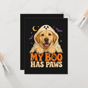 Golden Retriever Halloween Gruselige Pfoten Einladung