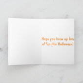 Golden retriever-Halloween-Hexen Karte (Innenseite)