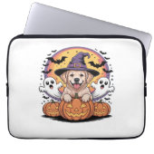 Golden Retriever Halloween Hexenhund Classic T-Shi Laptopschutzhülle (Vorderseite)