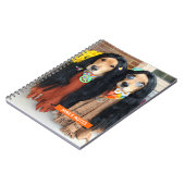 Golden Retriever Halloween Hippie-Notebook Notizblock (Linke Seite)