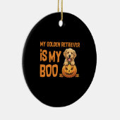 Golden Retriever Halloween Keramik Ornament (Rechts)