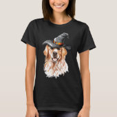 Golden Retriever Halloween Kostüme Hund T-Shirt (Vorderseite)