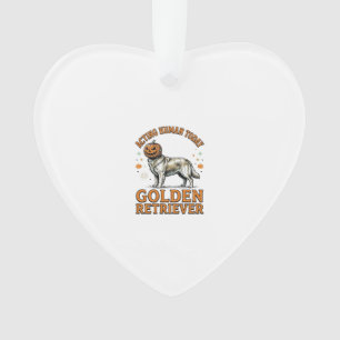 Golden Retriever Halloween-Kürbis-Hundekostüm-Shir Ornament