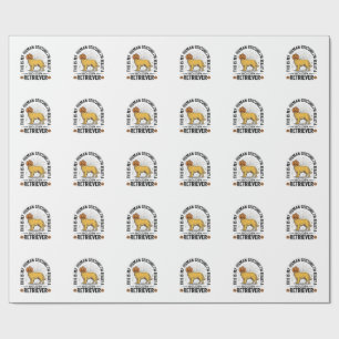 Golden Retriever Halloween-Kürbiskostümentwurf_ Geschenkpapier