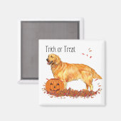 Golden Retriever Halloween Magnet (Vorderseite/Rückseite)