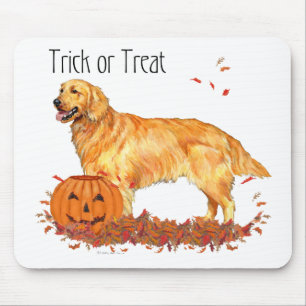 Golden Retriever Halloween Mousepad