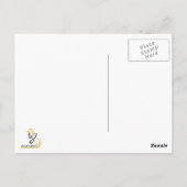 Golden Retriever Halloween Postkarte (Rückseite)