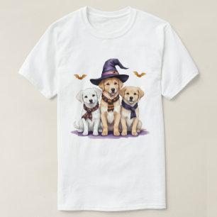 Golden Retriever Halloween Spooky Hund Halloween T-Shirt