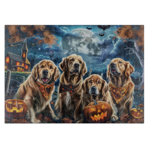 Golden Retriever Halloween Spooky Schneidebrett