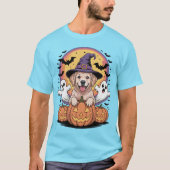 Golden Retriever Halloween T-Shirt (Vorderseite)