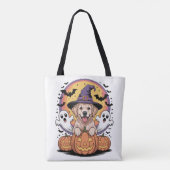 Golden Retriever Halloween Tasche (Rückseite)