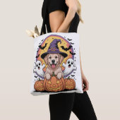 Golden Retriever Halloween Tasche (Von Nahem)