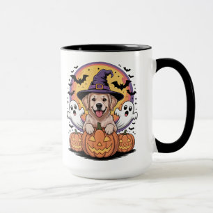 Golden Retriever Halloween Tasse