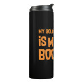 Golden Retriever Halloween Thermosbecher (Nach links gedreht)