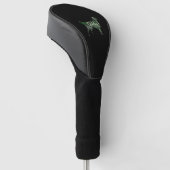 Golden Retriever Halloween Typography Golf Headcover (angewinkelt)