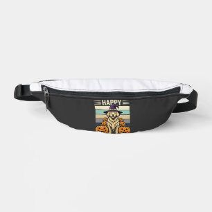 Golden Retriever Halloween Vintage Kürbis Design Bauchtasche
