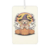 Golden Retriever Halloween Witch Dog Classic T-Shi Autolufterfrischer (Vorderseite)