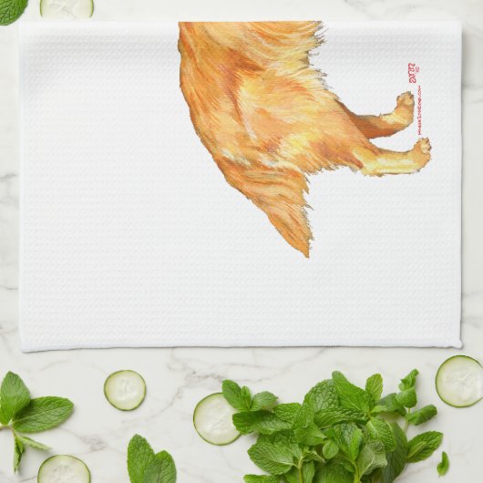 Golden Retriever Handtuch (Gefaltet)