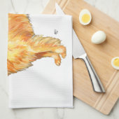 Golden Retriever Handtuch (Viertel Falte)