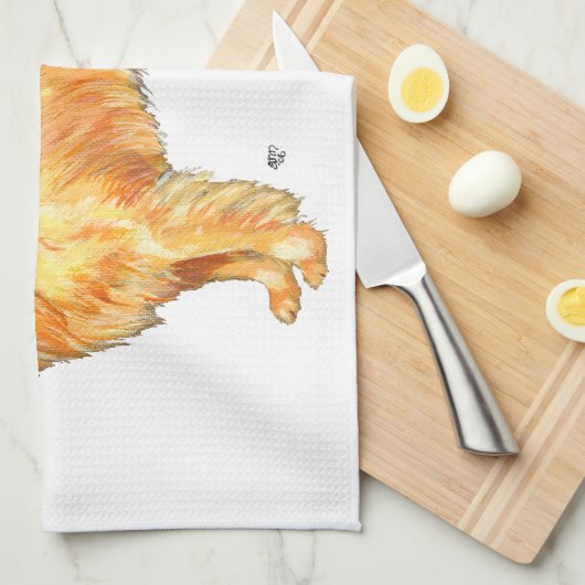 Golden Retriever Handtuch (Viertel Falte)