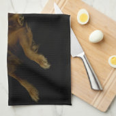 Golden Retriever Handtuch (Viertel Falte)