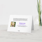 Golden Retriever Hang da Get Well Karte (Rückseite)