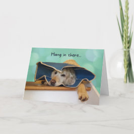 Golden Retriever Hang da Get Well Karte