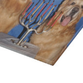 Golden Retriever Hanukkah Menorah Lighting Schneidebrett (Ecke)