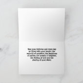 Golden Retriever Happy Birthday Garden Card Karte (Innenseite)