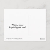 Golden Retriever Happy Howl-ween Postkarte (Rückseite)