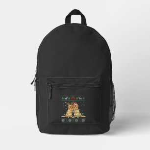 Golden Retriever Hässlicher Weihnachtshund Lustige Bedruckter Rucksack