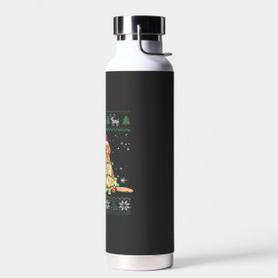 Golden Retriever Hässlicher Weihnachtshund Lustige Trinkflasche